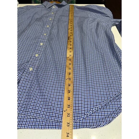 Polo Ralph Lauren Men’s Shirt Button Up Long Sleeve Blue Check 3X Classic Preppy - Picture 9 of 10